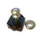 Small Caravan / Motorhome Push Cupboard Door Lock (Satin Knob)