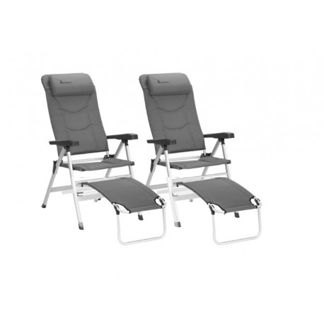 Isabella Thor Bundle - 2 x Thor Chars and 2 x Matching Footrests - Light Grey