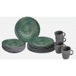 Brunner Melamine 16pc Dinner set - Venetian Sea Green Stone Touch