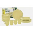 Brunner Melamine 16pc Dinner set -  Dolomit Yellow Stone Touch