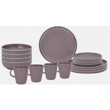 Brunner Melamine 16pc Dinner set -  Dolomit Rose Stone Touch