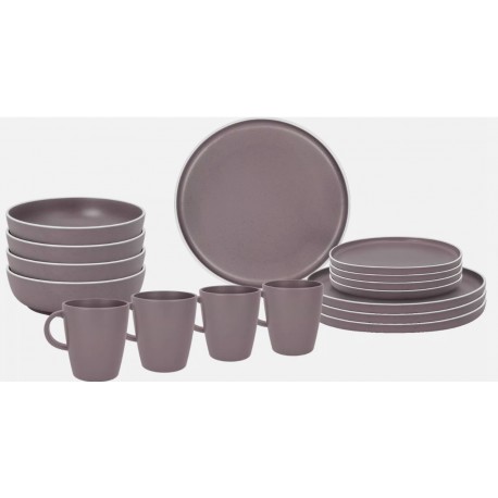 Brunner Melamine 16pc Dinner set -  Dolomit Rose Stone Touch