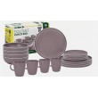 Brunner Melamine 16pc Dinner set -  Dolomit Rose Stone Touch