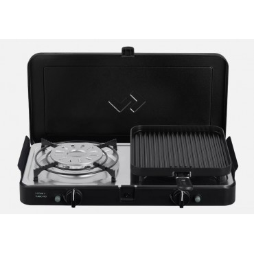 Cadac 2 Cook Turbo FFD Deluxe Stove QR Double Burner Camping Gas Stove