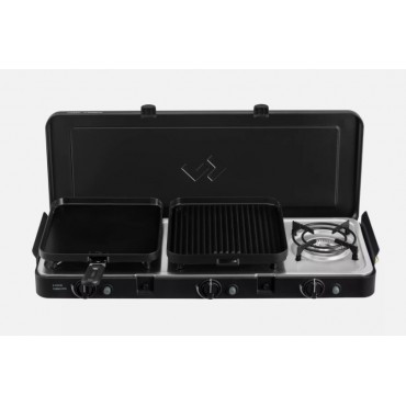 Cadac 3 Cook Turbo FFD Deluxe Stove QR Triple Burner Camping Gas Stove