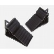 Pair of Black Composite Plastic Wheel Chocks