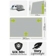 2025 Quest Falcon Pro 390 Lightweight Poled Caravan Porch Awning