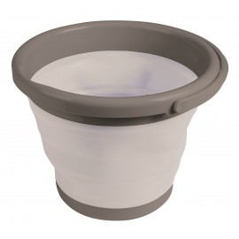 Kampa Silicone Sided 5 Litre Folding Grey Bucket