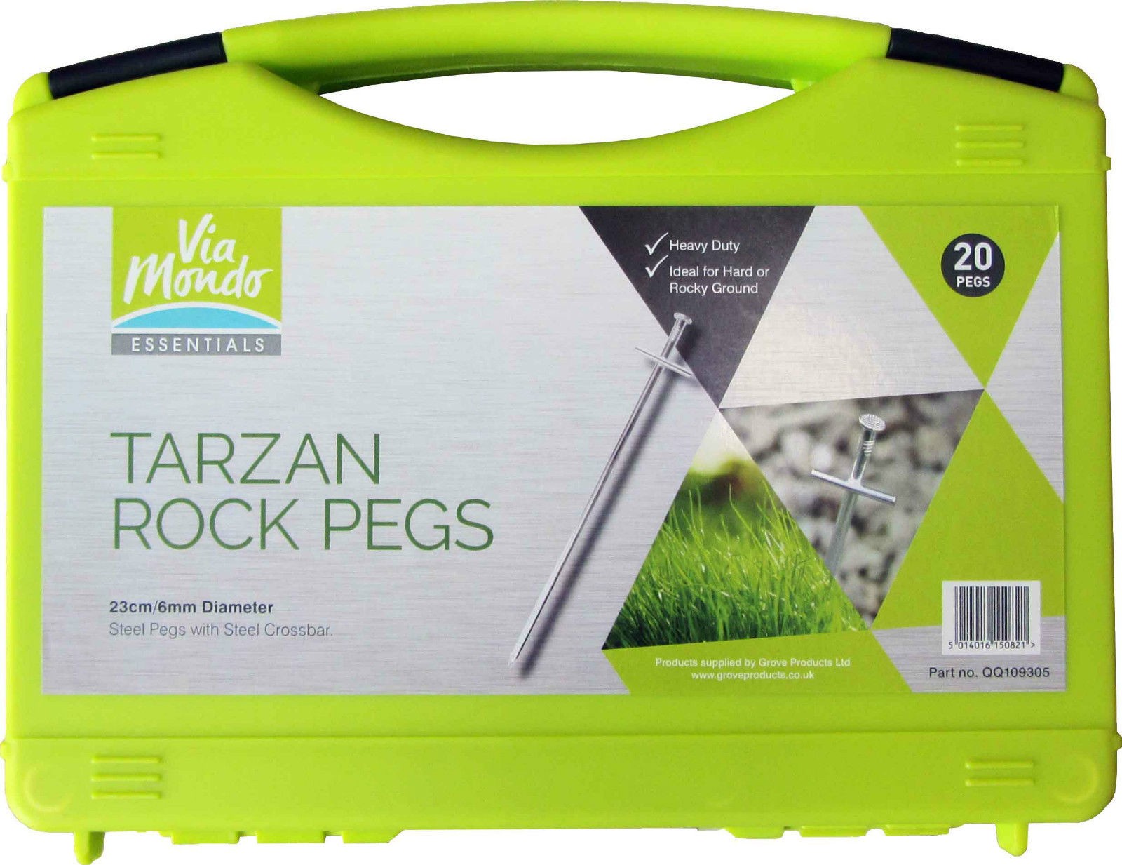 Via Mondo Tarzan Tent Awning Hardstanding Rock Peg Set Caravan Via Mondo Tarzan Tent Awning Hardstanding Rock Peg Set Caravan