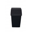 Compact 10LTR Swing Top Kitchen / Bathroom Waste Bin - Charcoal