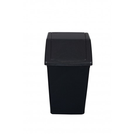 Compact 10LTR Swing Top Kitchen / Bathroom Waste Bin - Charcoal