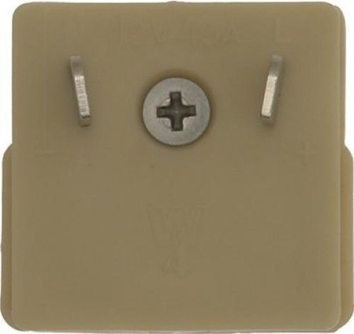 12v 10a Two Offset Pin Plug - Beige