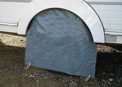 Caravan Single Wheel Cover - Grey