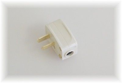 12v 10a Two Parallel Pin Plug - Beige
