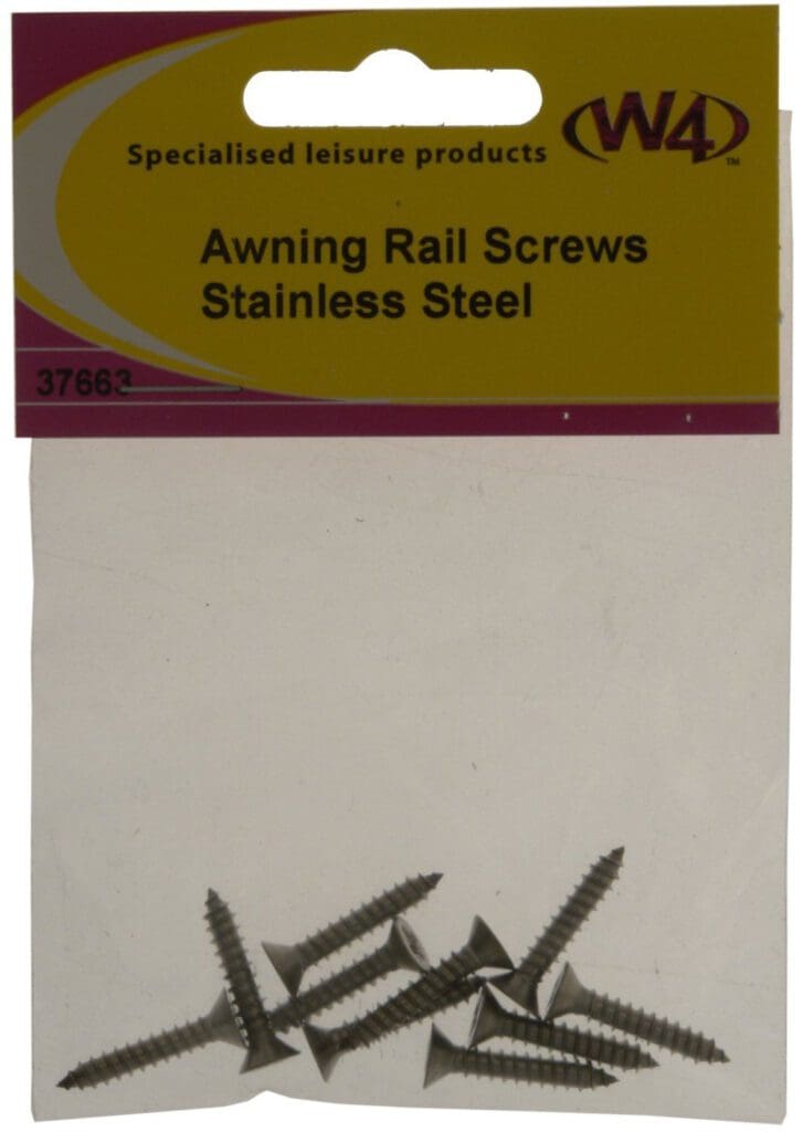 Stainless Steel Awning Rail Screws - Pack Of Ten