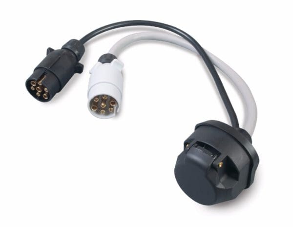 13 Pin Double Adaptor For Car and Caravan