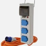 Camping Tent Mobile Triple (3 Way) Mains Supply Unit