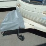 Caravan Deluxe Hitch Cover - Grey - Buckle Fastenings