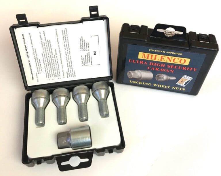 Milenco Caravan Wheel Locking Bolts Four Pack
