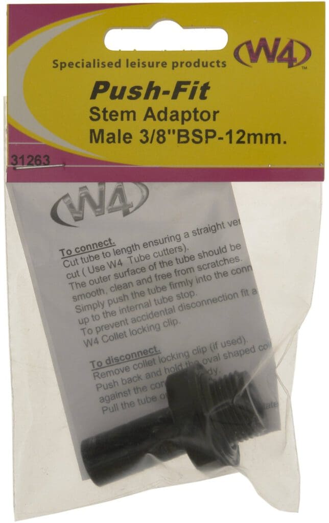 Stem Adaptor 3/8" BSP Male - 12MM