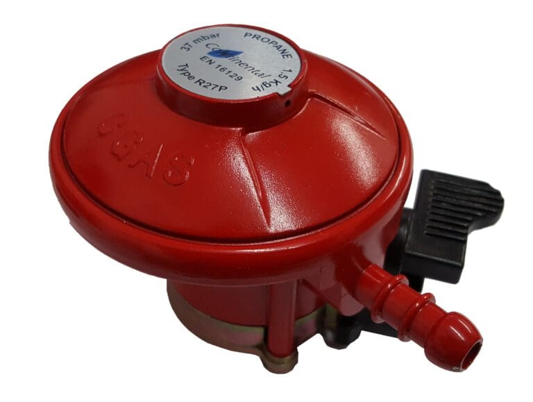 Barbecue Patio Gas Regulator - 27mm Clip-On Propane Regulator 37mbar