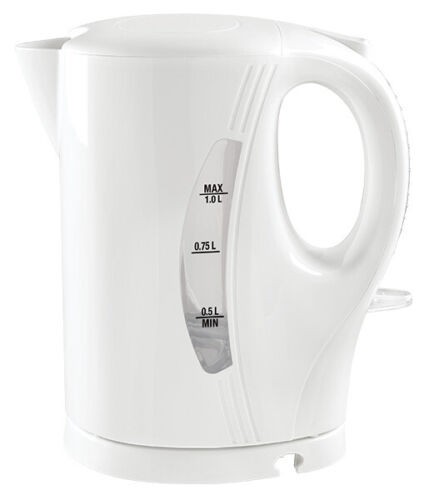 Low Wattage 1.0l Cordless White Jug Kettle
