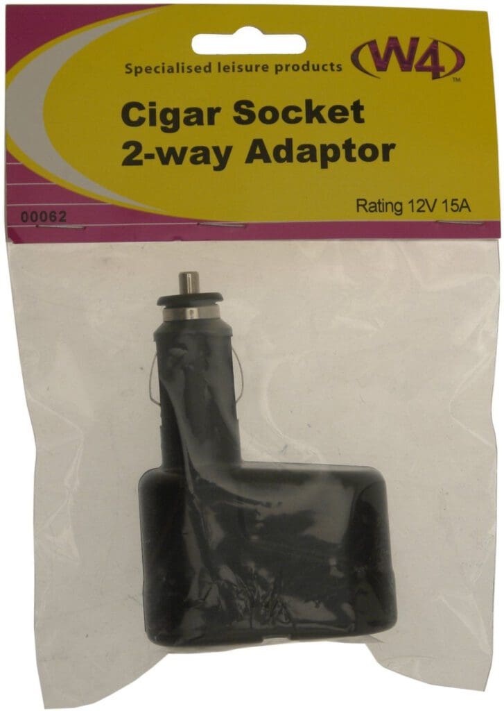 Cigar Lighter Socket Two Way Adaptor - 2 Into 1