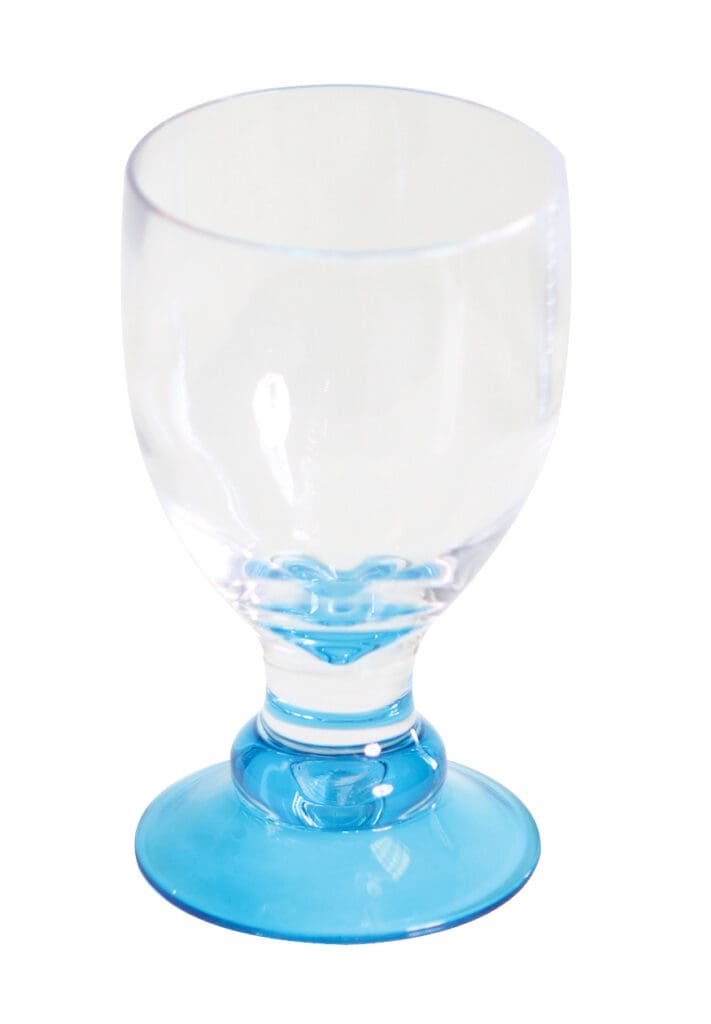 10% Off For 2 or More - Polycarbonate Goblet 'Glass' - Blue