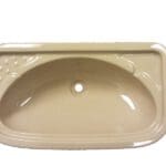 Rectangular Vanity Basin Sink In Acrylic - Beige