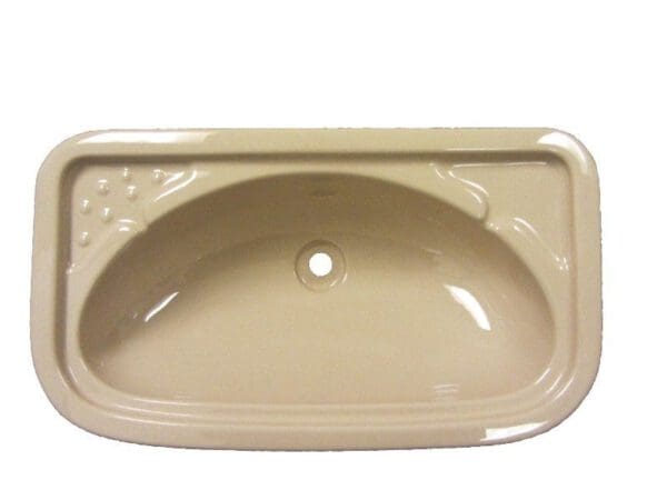 Rectangular Vanity Basin Sink In Acrylic - Beige