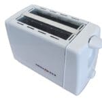 Swiss Lux Compact Low Wattage White Toaster
