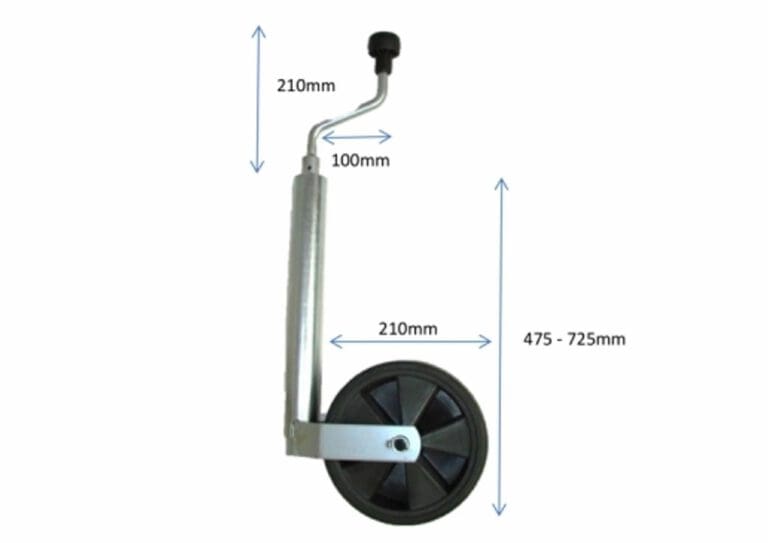 Maypole 48mm Caravan Wider Jockey Wheel - up to 150kg Noseweight