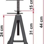 Fiamma Plastic Stabilising Jack Stands - Set Of Four