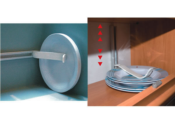 Fiamma Omni Stop Multi-Purpose Cupboard Plate & Dish Storage Holder