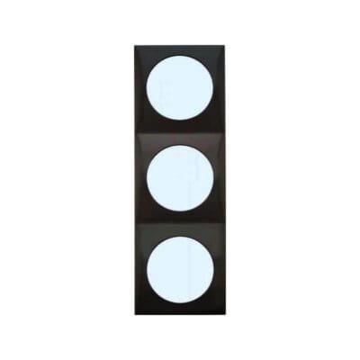 Berker Triple Frame - Flow Design -Anthracite