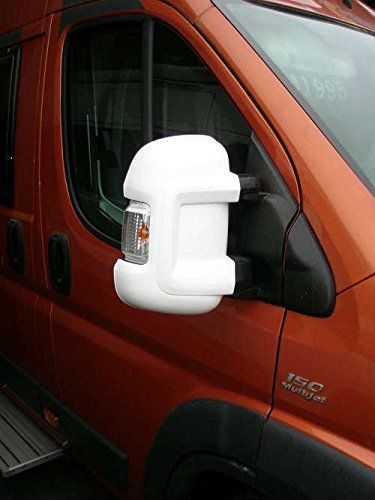 Milenco Van Mirror Protectors - To suit Ducato, Boxer, Relay 2006 on - White