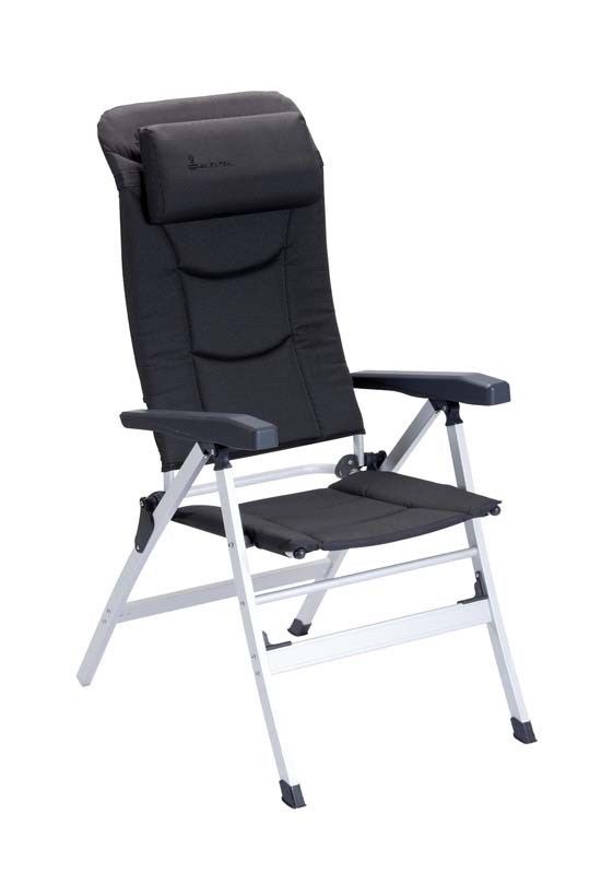 Isabella Thor Reclining Camping Chair - Dark Grey