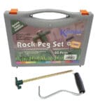 Kampa Rock Peg Tent / Awning Hardstanding Rock Peg Set with Peg Puller
