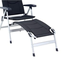 Isabella Lightweight Alloy Folding Footrest - Dark Grey