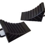 Caravan Pair Of Wheel Chocks - Black