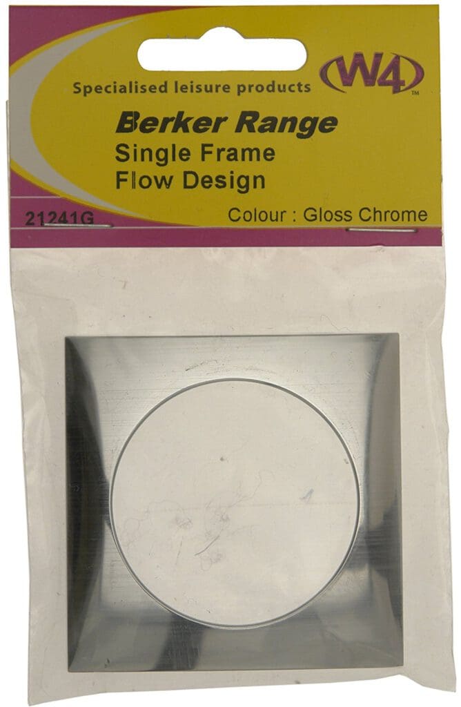 Berker Single Frame - Flow Design Chrome