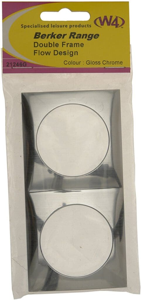 Berker Double Frame - Flow Design Chrome