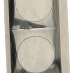 Berker Triple Frame - Flow Design - Chrome