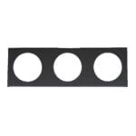 Berker Triple Frame - Pure Design - Gloss Black