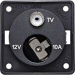 Berker 12v Cigar & TV Point Socket