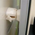 Caravan External Door Lever Release Retainer - White