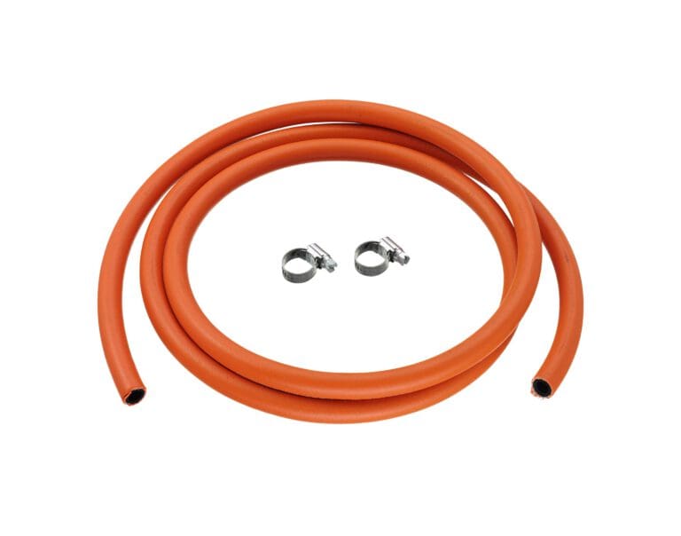 Calor 2m 8mm Low Pressure Gas Hose & 2 Hose Clips
