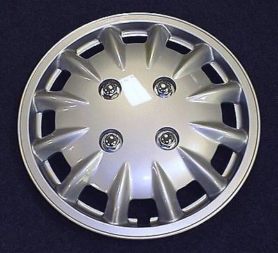 Pair Of Milenco Caravan 14" Silver Wheel Trims