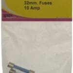 Pack Of Three Glass Fuses - 32mm 10A