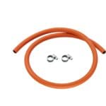 Calor 1m 8mm Low Pressure Gas Hose & 2 Hose Clips